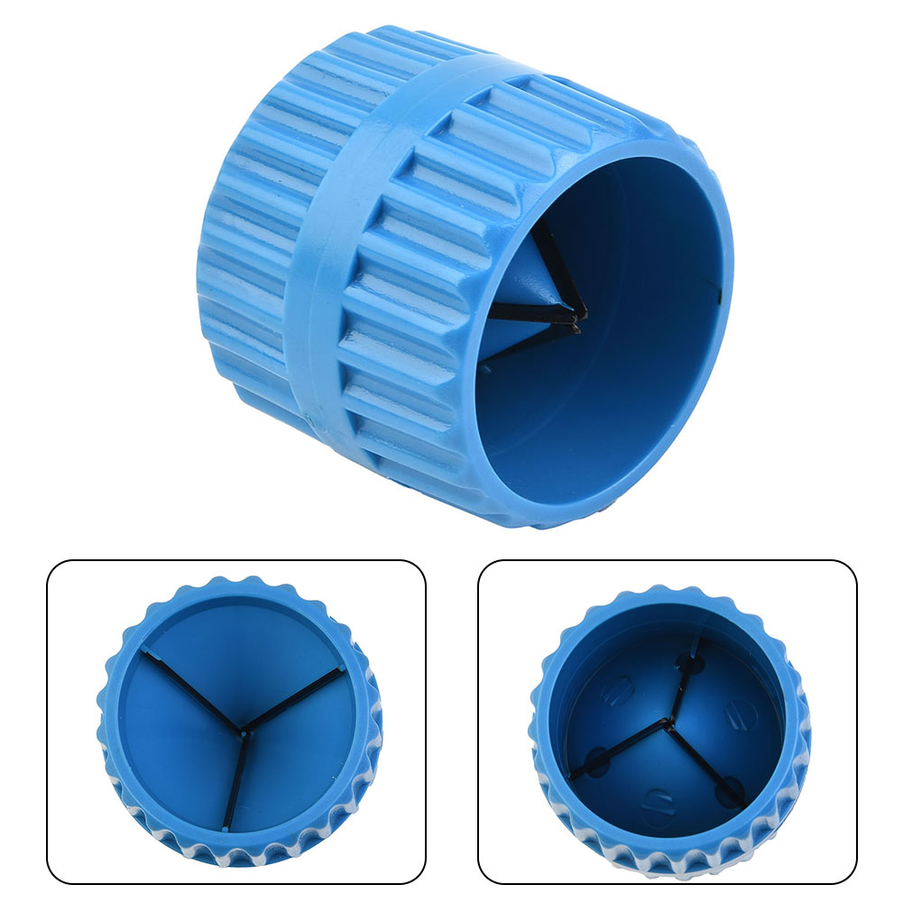 Pipe Cutter Ratchet - ポータブルプラスチックパイプリーマー工具、PVC PPR銅管のバリ取りと面取り用、45x40x40mm、スプリングスチールブレード付き