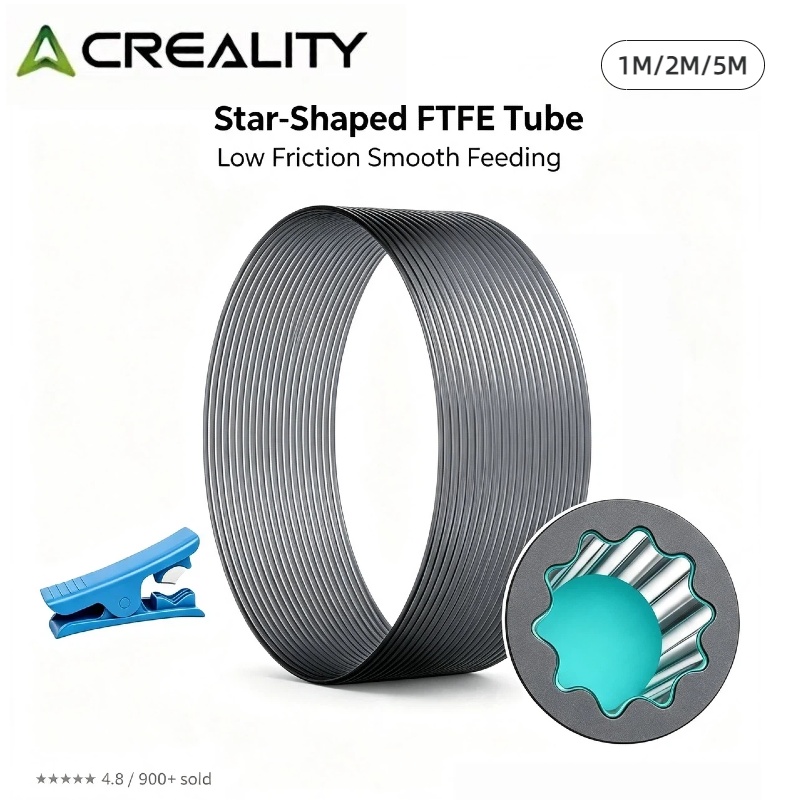 Creality製、PTFEチューブ、低摩擦、星型内面構造、 - Ptfe Tape Thread のレビューと価格